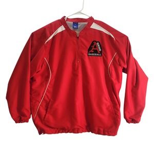 Mizuno Arkansas Razorbacks Grind Baseball Pullover‎ Lightweight Size XL